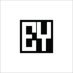 Modern Letter Combination Logo - Minimalistic Design