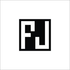 Fototapeta premium Modern Letter Combination Logo - Minimalistic Design