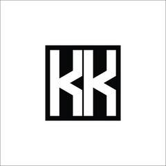 Fototapeta premium Modern Letter Combination Logo - Minimalistic Design