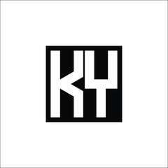 Obraz premium Modern Letter Combination Logo - Minimalistic Design