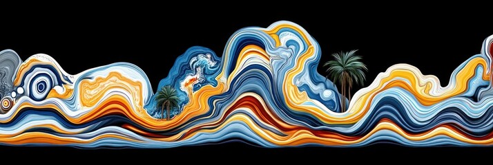 Abstract Wave Landscape
