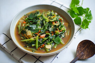 A plate of stir fry vegetable 