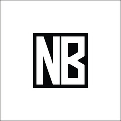 Obraz premium Modern Letter Combination Logo - Minimalistic Design