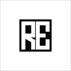 Modern Letter Combination Logo - Minimalistic Design