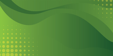 Fototapeta premium Abstract green wavy background. Vector EPS 10