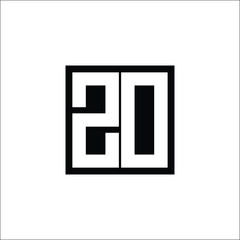 Modern Letter Combination Logo - Minimalistic Design