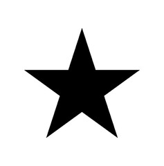 silver star on black background