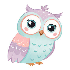 Obraz premium Cute Pastel Colored Design for Kids' Art and Decor