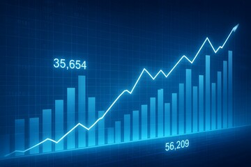stock market business and exchange financial growth graph, Investment finance chart