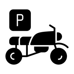 Motorcycle parking Icon