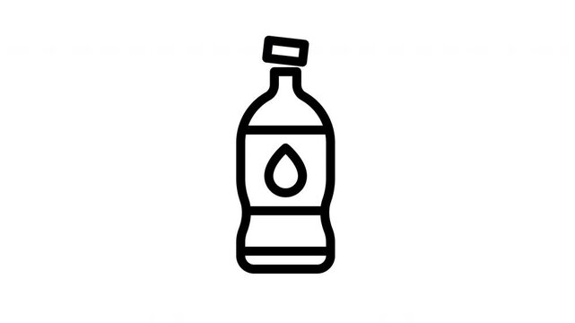 water bottle animated icon