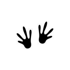 Animal footprints icon