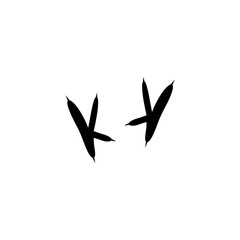 Animal footprints icon