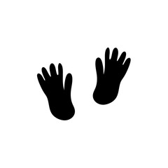 Animal footprints icon