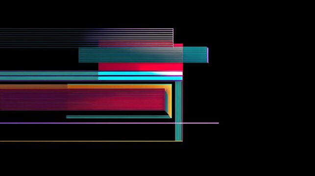 Vibrant Abstract Geometric Composition