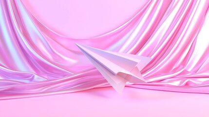 Paper Plane, Pink Studio, Draped Fabric