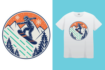 Hockey team print on t-shirt for winter sport