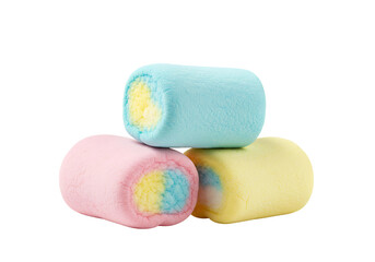 Marshmallows Isolated on Transparent Background