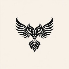Obraz premium Tribal Owl Wings