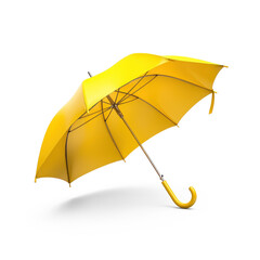 Yellow Umbrella isolate on transparent background