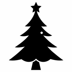 Obraz premium hutterstock Christmas Tree Icon Vector Illustration