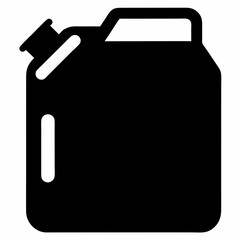 Motor Oil Lubricant Bottle Silhouette