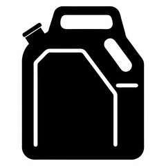 Motor Oil Lubricant Bottle Silhouette