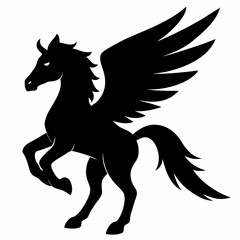 Fototapeta premium Pegasus Silhouette