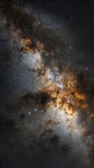 Obraz premium Cinematic procyonfocused composition cosmic landscape high-fidelity imagery deep black environment stellar viewpoint