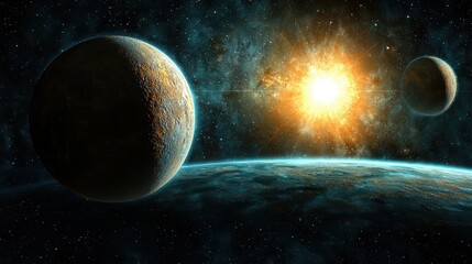 Aligning capricornus stars sky high-definition image cosmic environment close-up view stellar phenomenon