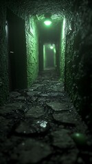 Obraz premium Dark Alleyway at Night
