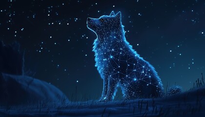 Exploring sirius and canis major astronomy night sky stellar view high fidelity concept