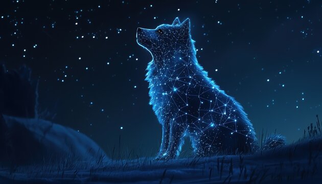 Exploring sirius and canis major astronomy night sky stellar view high fidelity concept