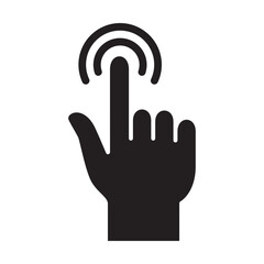 Double  tap touch screen gesture icon. Double click touch screen icon. vector illustration.
