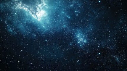 Fototapeta premium Exploring the aquarius constellation deep space digital art cosmic environment high fidelity realism