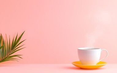 Pink Coffee Still Life