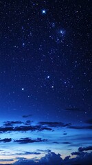 Fototapeta premium Stargazing event canis major constellation night sky high fidelity open air close-up perspective