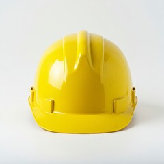 Fototapeta premium Yellow Hard Hat Protective Gear for Construction and Safety
