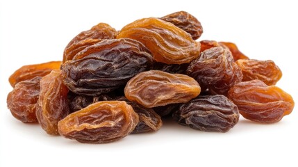 Obraz premium A Close-Up Shot of a Pile of Sweet and Juicy Brown Raisins