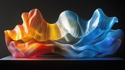 Naklejka premium Seamless Flow of Color Signifying Growth and Transformation