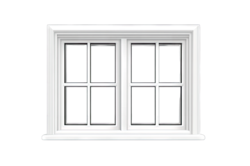 a simplistic illustration of a white window with four panes designed to evoke a sense of openness and light the clean lines and minimalistic style suggest modern architecture