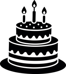 birthday cake with candles