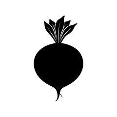 Beet Silhouette vector illustration