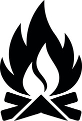 vector illustration of a fire