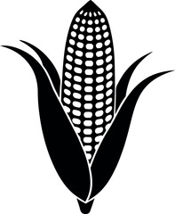 corn on a white background