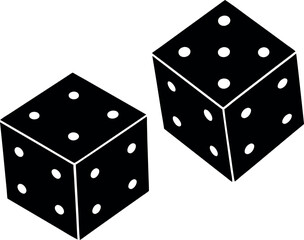 two white dice