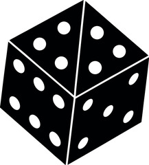 two dice isolated on white