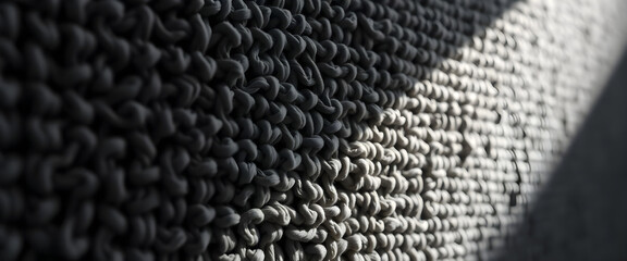 black and white photo of a wall