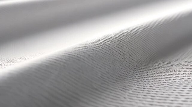 White Fabric Texture Close-up