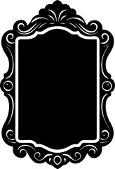 vector frame with black frame